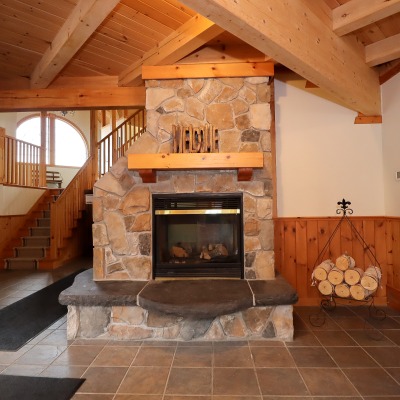 Lobby at Log Home Dental