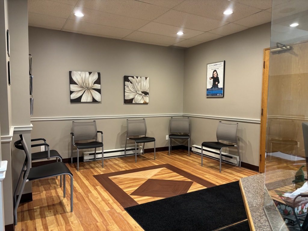 Waiting area at Beaverbrook Dental
