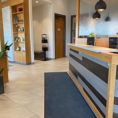 Reception desk at Township Road Family Dental Centre
