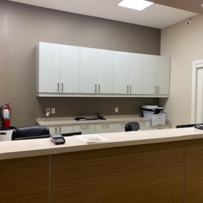 Reception desk at O'Connor Dental Centre