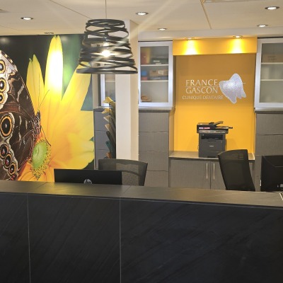Bureau de réception chez Clinique Dentaire France Gascon
