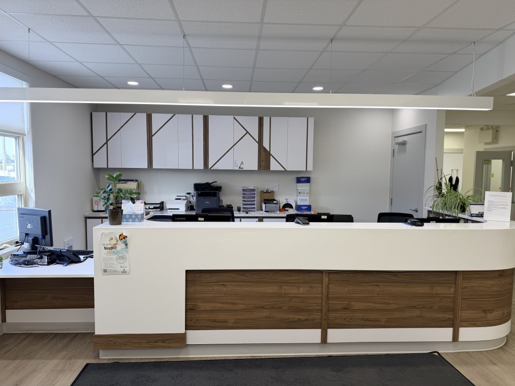 Reception area at Airport Heights Dental Health Centre