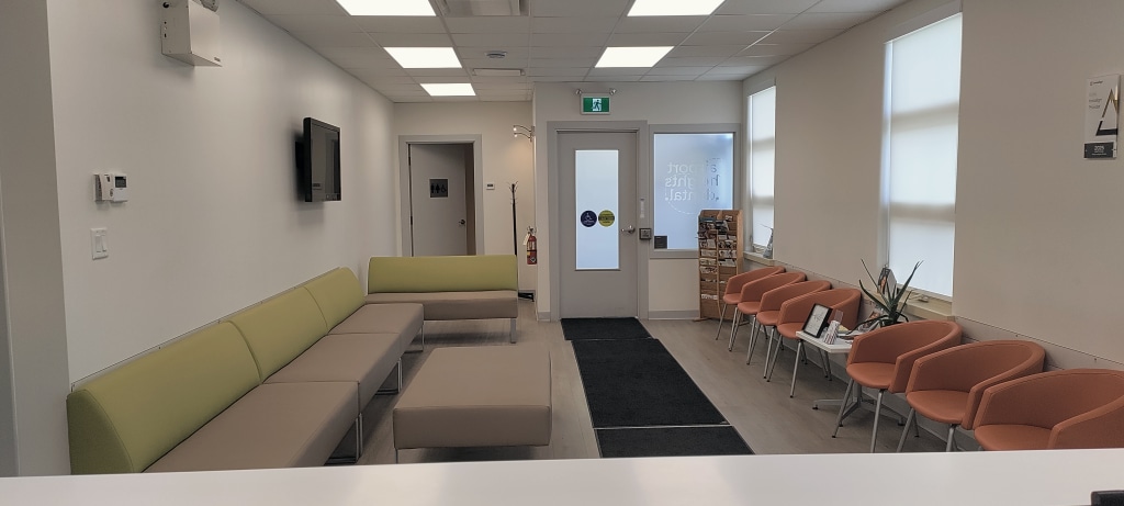 Waiting area at Airport Heights Dental Health Centre