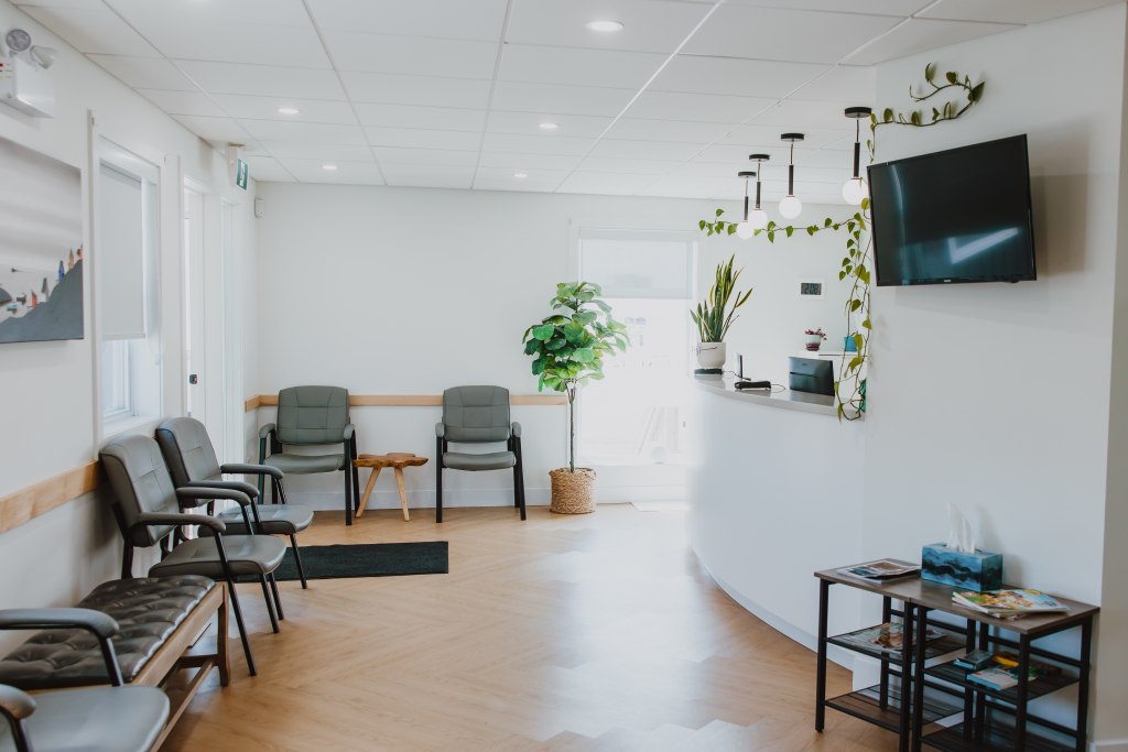 Waiting area at Bayside Dental