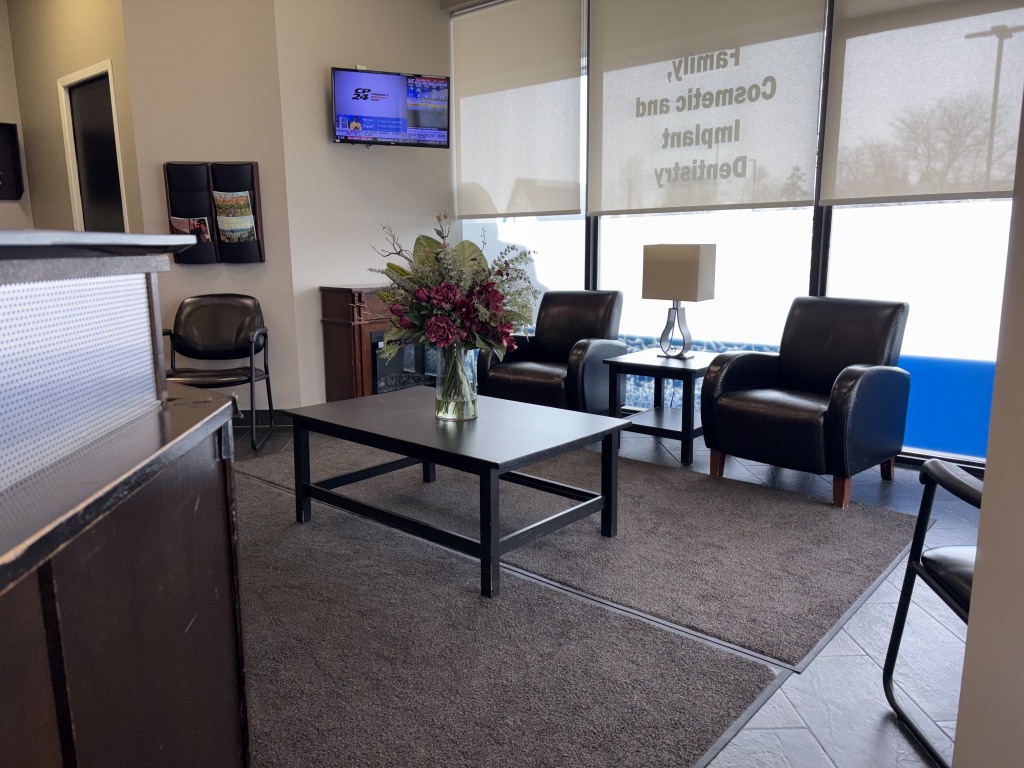Waiting area at Rouge Valley Dental Care