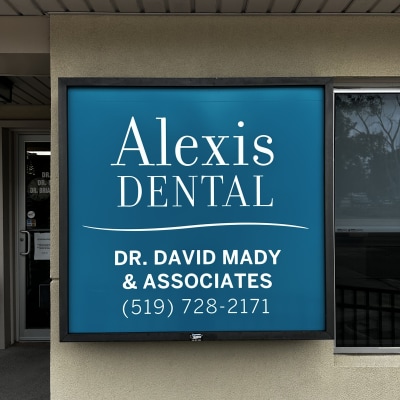 Treatment area at Alexis Dental Signage