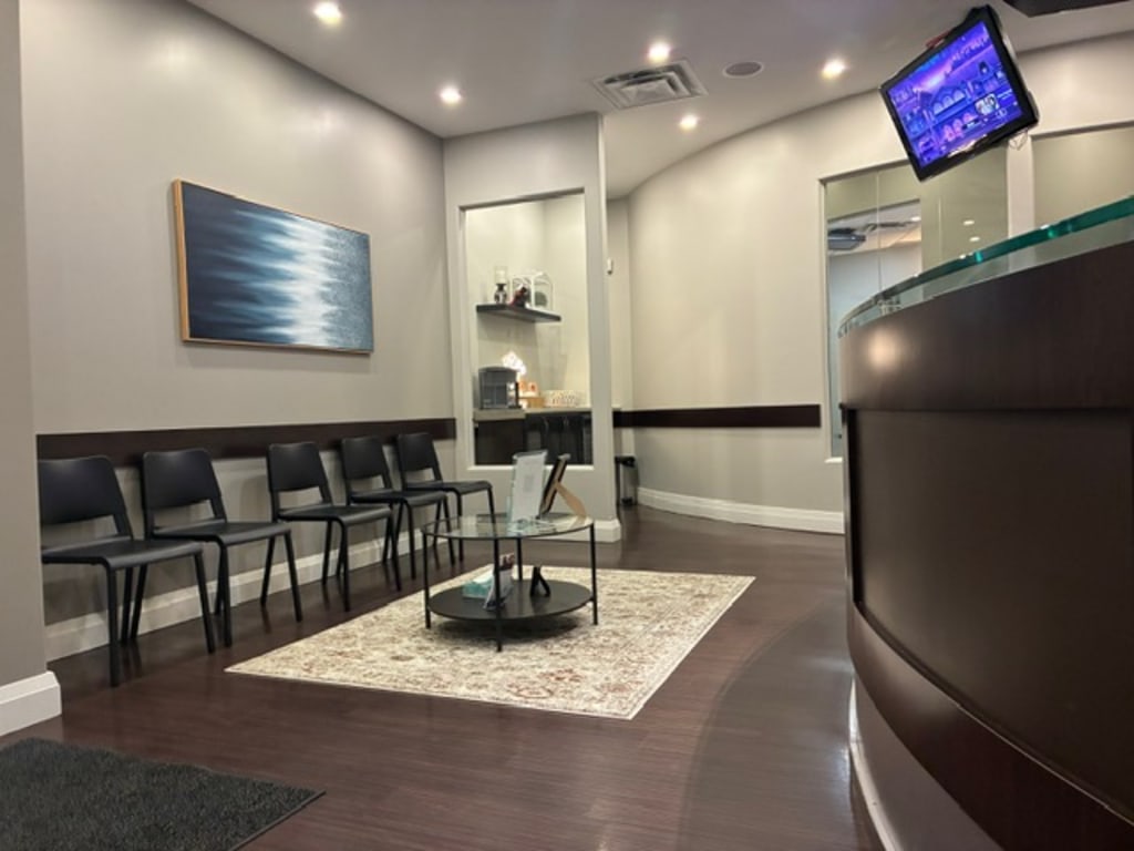 Waiting area at Dawson Dental