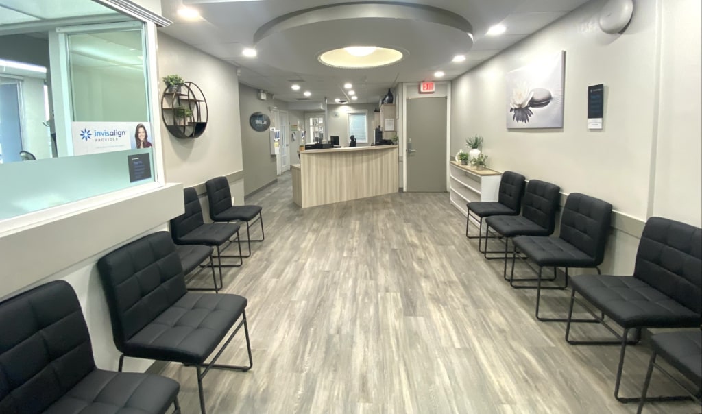 Waiting area at Dawson Dental