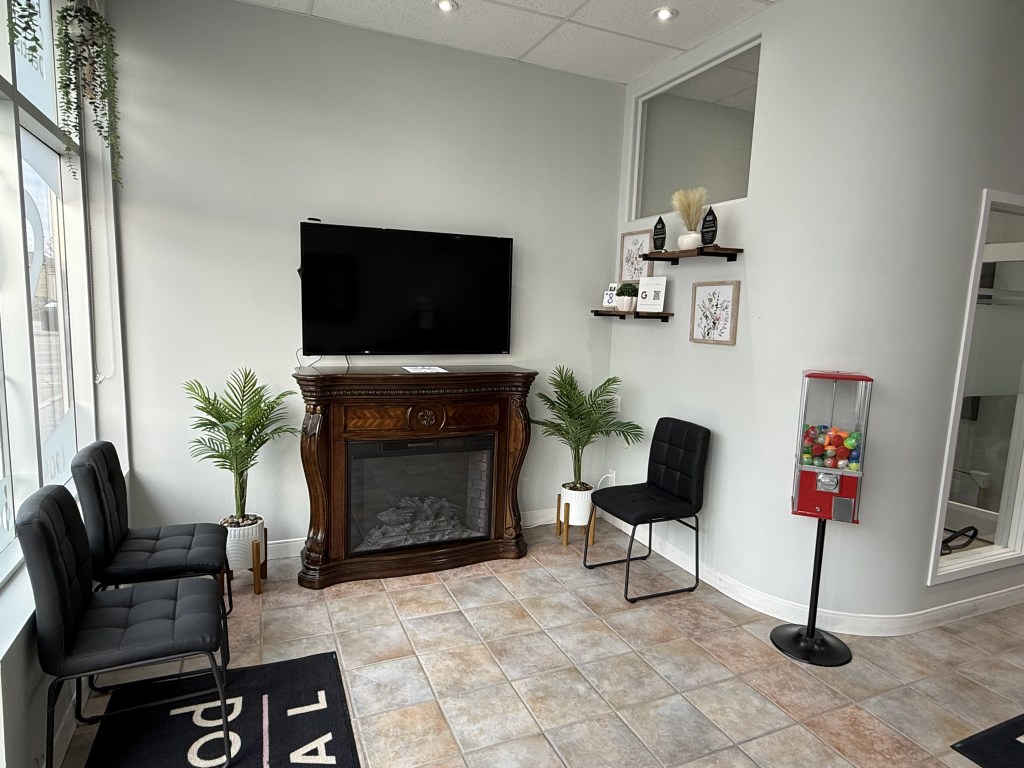 Waiting area at Dawson Dental