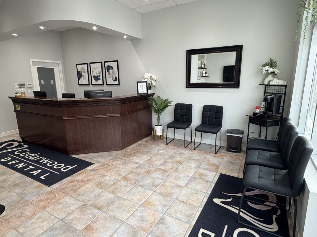 Waiting area at Dawson Dental