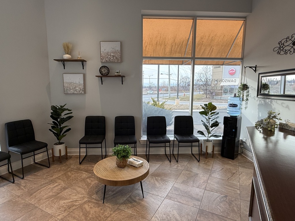 Waiting area at Dawson Dental