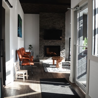 Waiting area at South 40 Dental