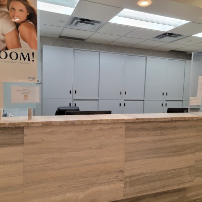 Reception desk at Yonge Street Dental