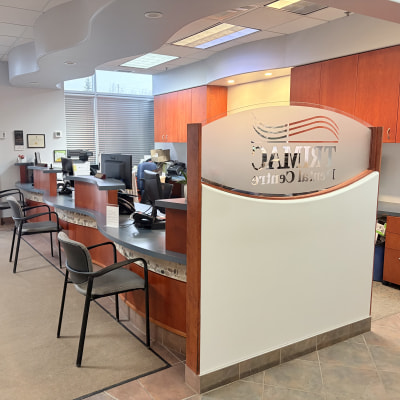 Reception area at Trimac Dental Centre