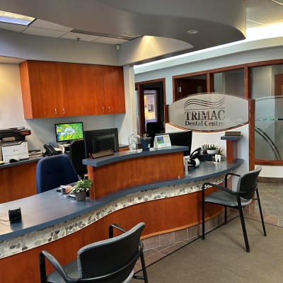 Reception area at Trimac Dental Centre