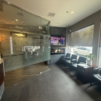 Waiting area at Wembley Dental Clinic
