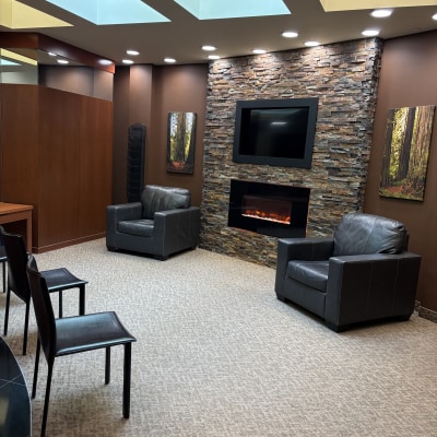 Waiting area at Market Mall Dental Care