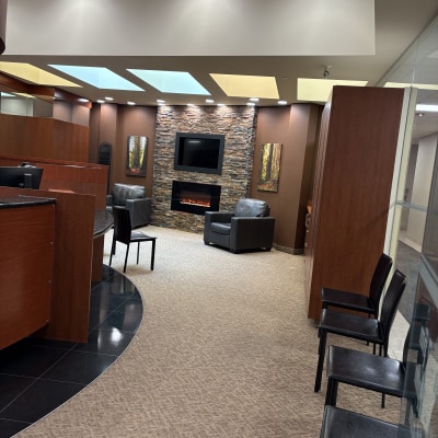 Waiting area at Market Mall Dental Care