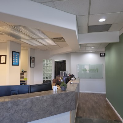 Reception desk at Grasslands Dental Care