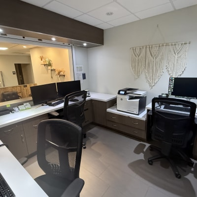 Reception area at Access Dental