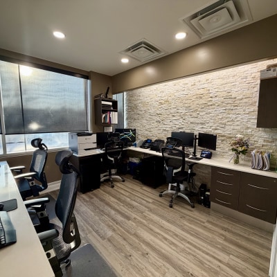 Reception area at LightHouse Dental Cobourg