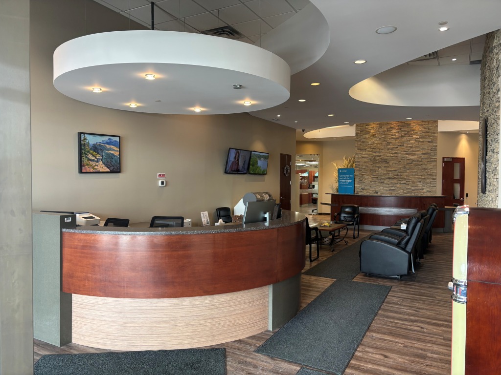 Reception desk at Deer Valley Dental Care
