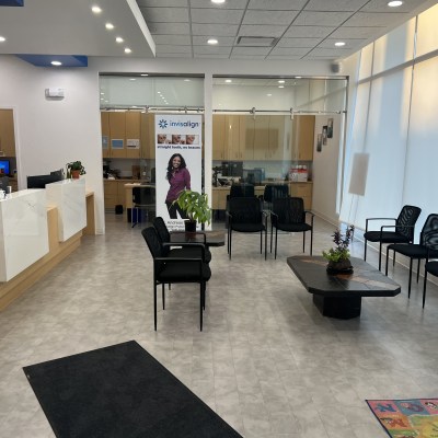 Waiting area at Azarko Dental Group