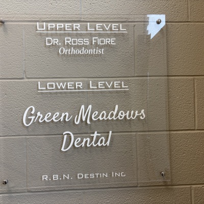 Green Meadows Dental signage