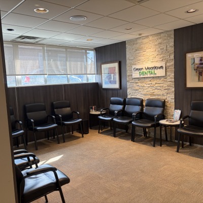 Waiting area at Green Meadows Dental