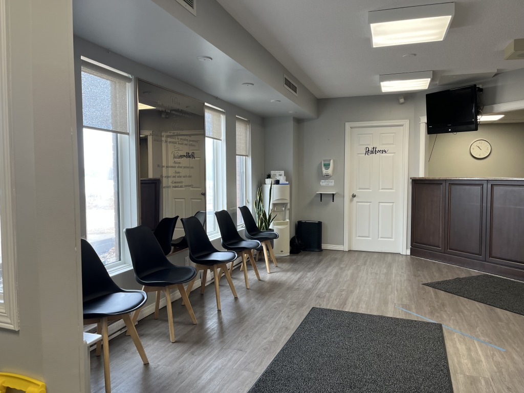 Waiting area at Dawson Dental