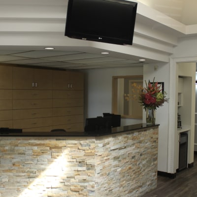 Reception area at dentalhouse Glen Abbey Dental