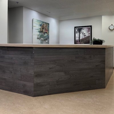 Reception desk at Dentistry at Market Mall