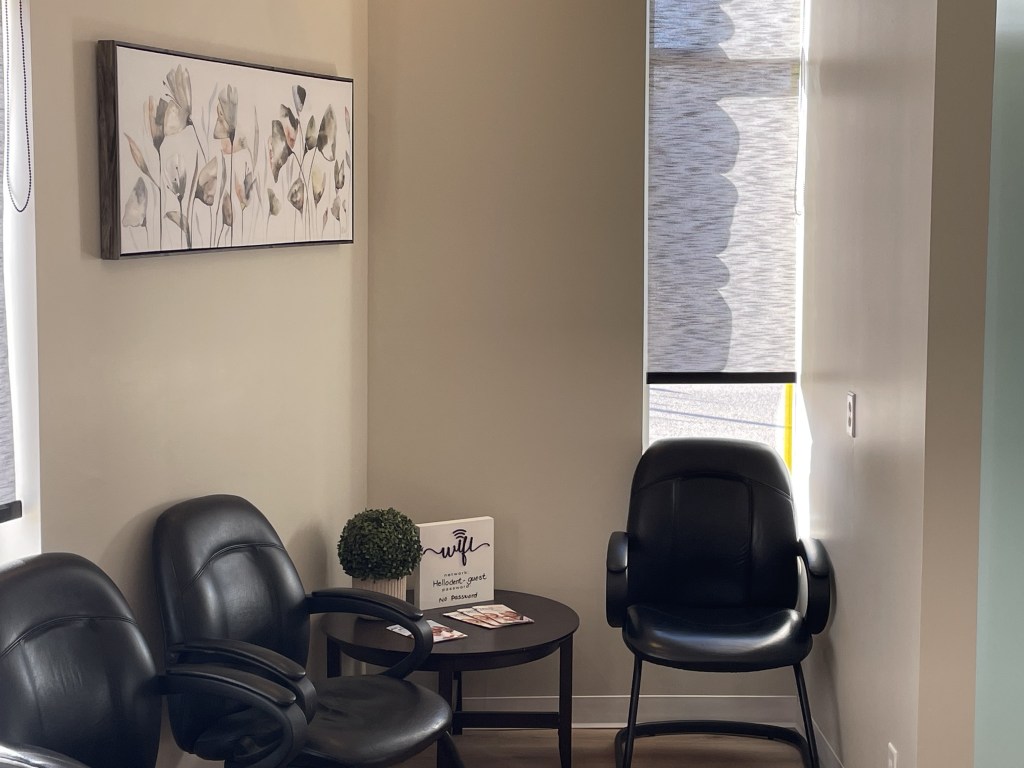 Waiting area at Chaparral Dental Wellness