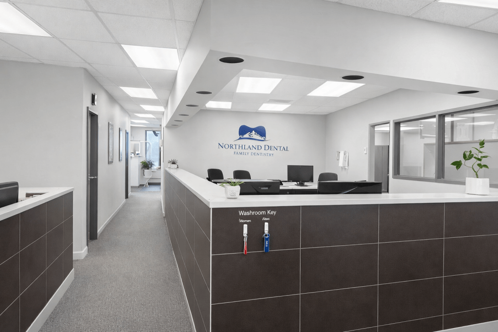Reception area at Northland Dental