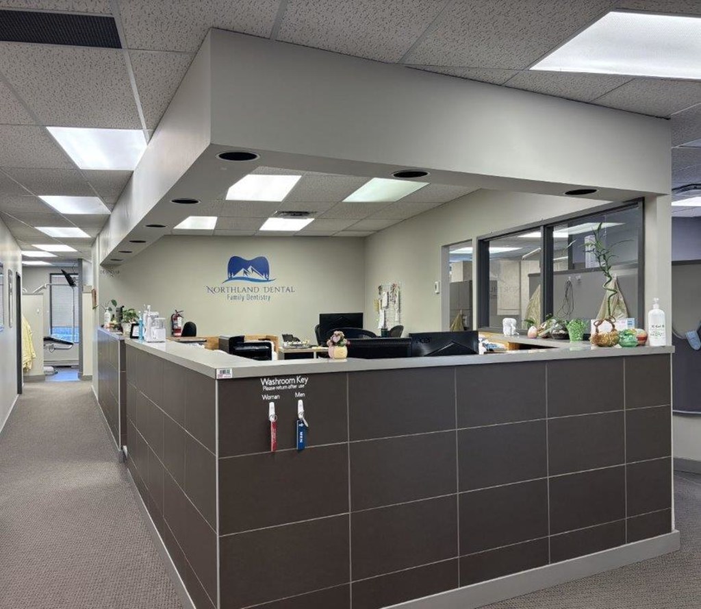 Reception area at Northland Dental