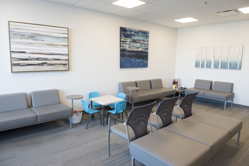 Waiting area at Brookside Dental
