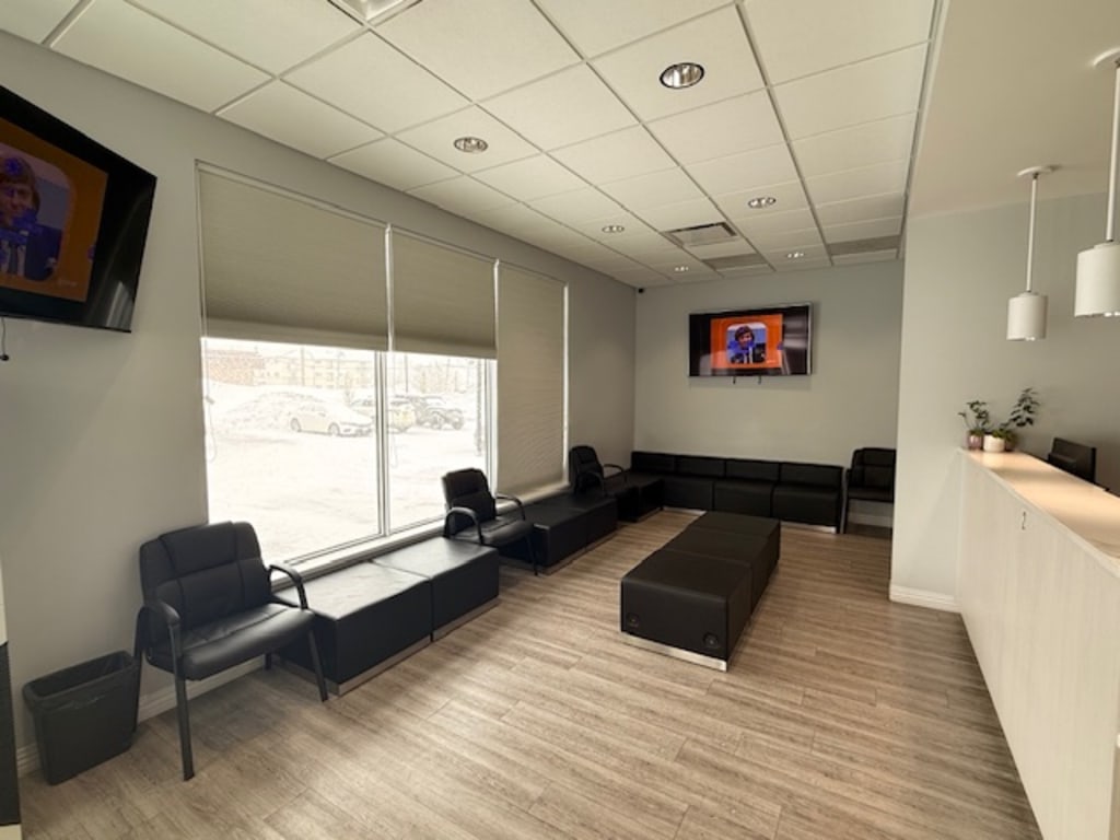 Waiting room at Accent Dental