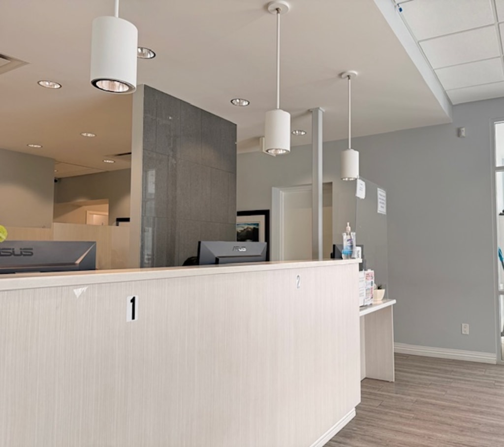 Reception area at Accent Dental