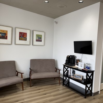 Waiting area at Arenson Dental & Associates