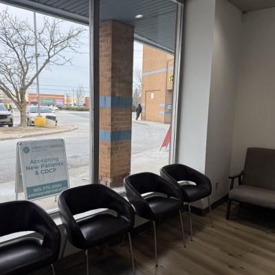 Waiting area at Arenson Dental & Associates