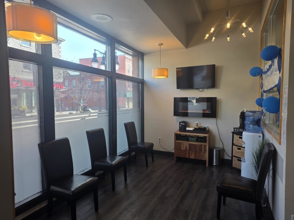 Waiting area at Dawson Dental