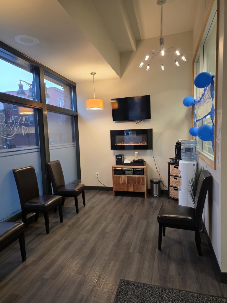 Waiting area at Dawson Dental