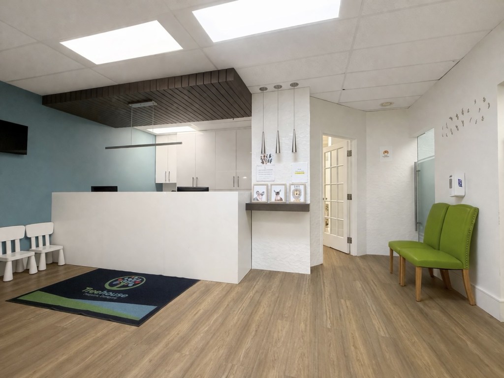 Reception area at Treehouse Dental Care