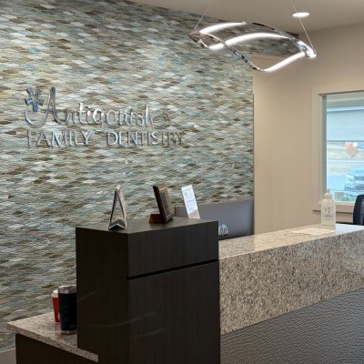 Reception desk at Antigonish Family Dentistry