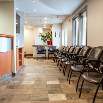 Waiting area at Pure Dental