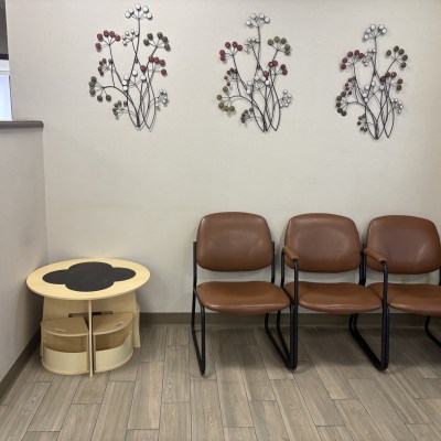 Waiting area at Tower Dental