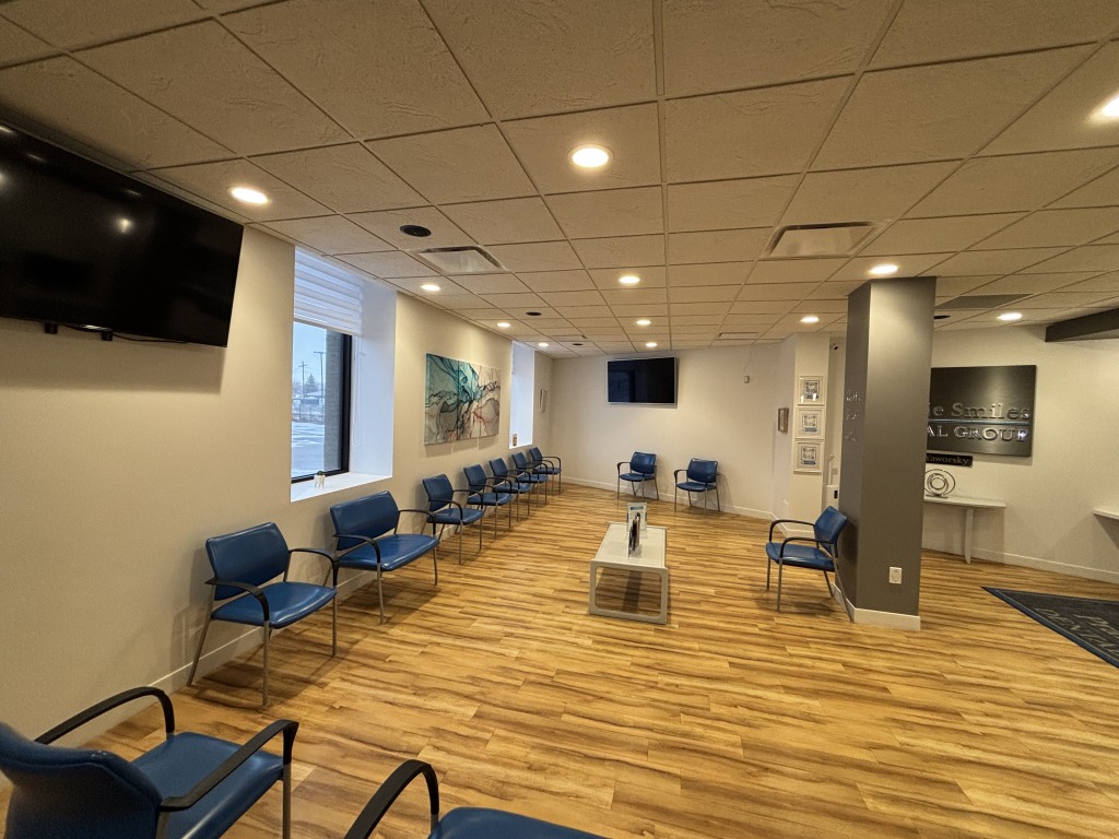 Waiting area at Prairie Smiles Dental Group