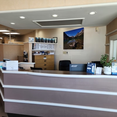 Reception desk at Chancellor Dental Centre