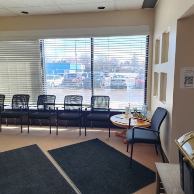 Waiting area at Chancellor Dental Centre