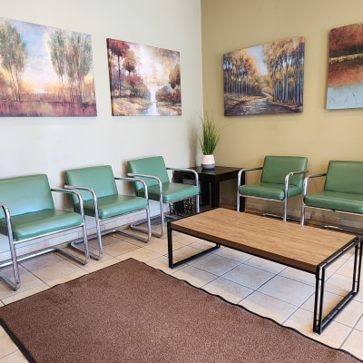 Waiting area at Redwood Dental Centre